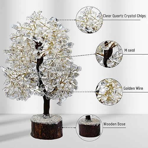 Miniatura 3 de Crystals and Healing Stones Birthday Gifts for Women - Clear Quartz Crystal Tree of Life Home Decor Stocking Stuffers, Bookshelf Decor, Room Decor
