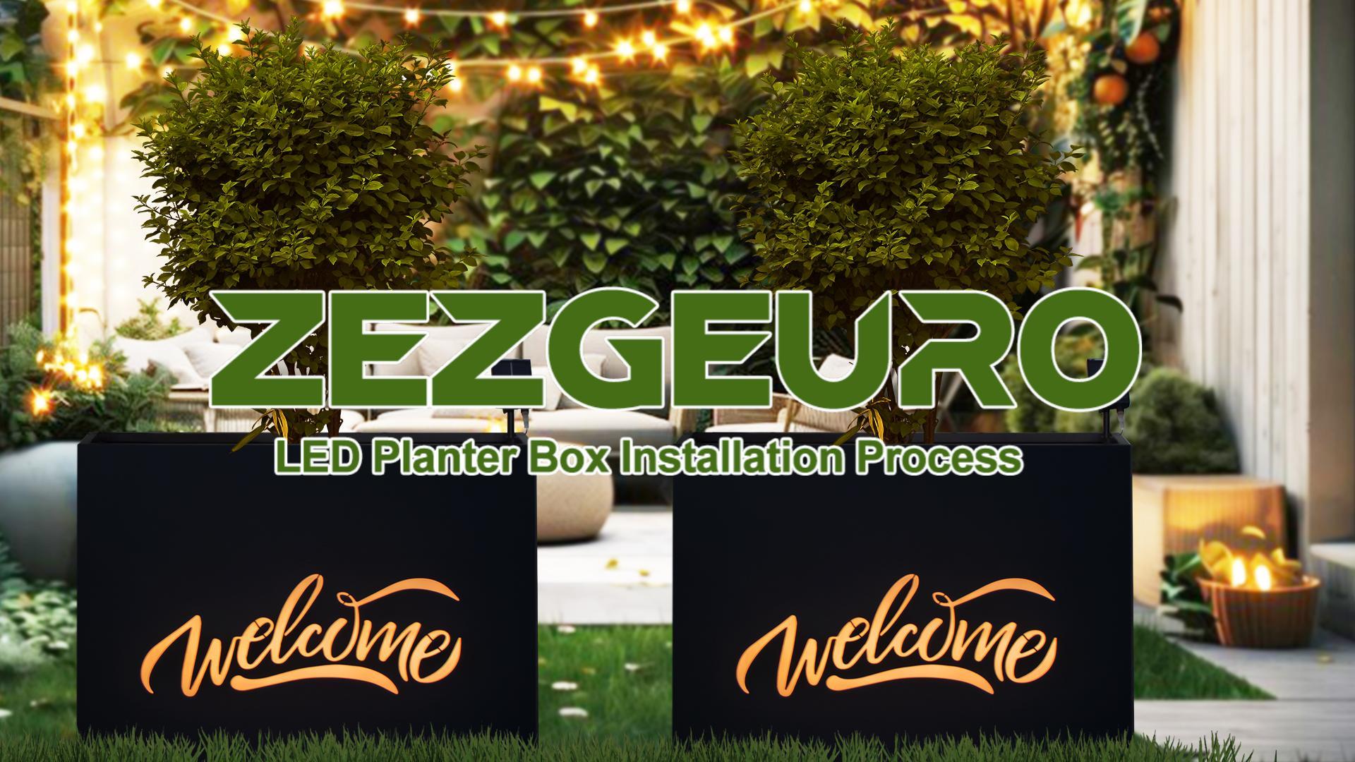 Amazon.com : Metal LED Planter Box Rectangular Block - Galvanized