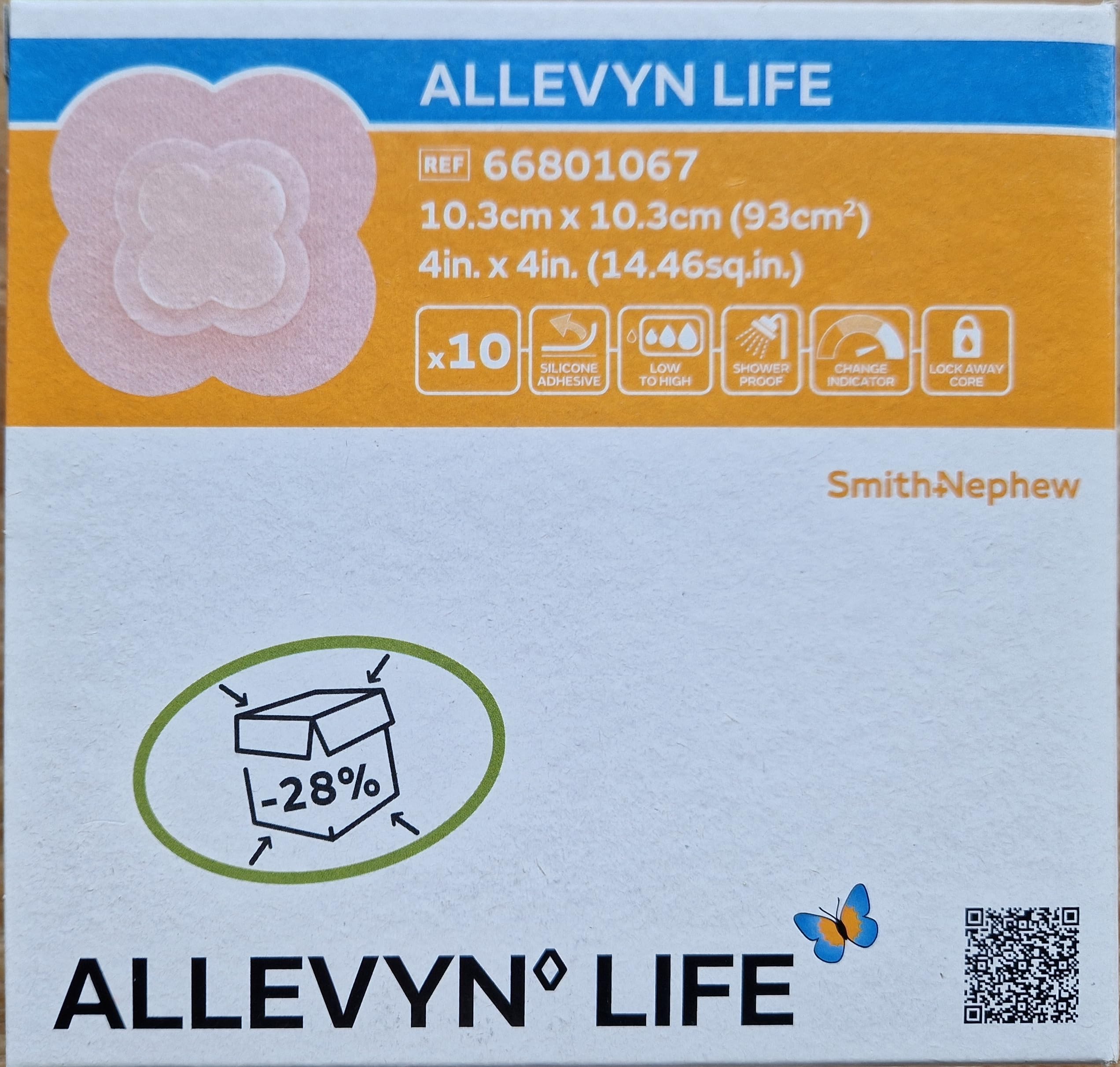 Allevyn Life 10,3x10,3 cm Silikonschaumverband