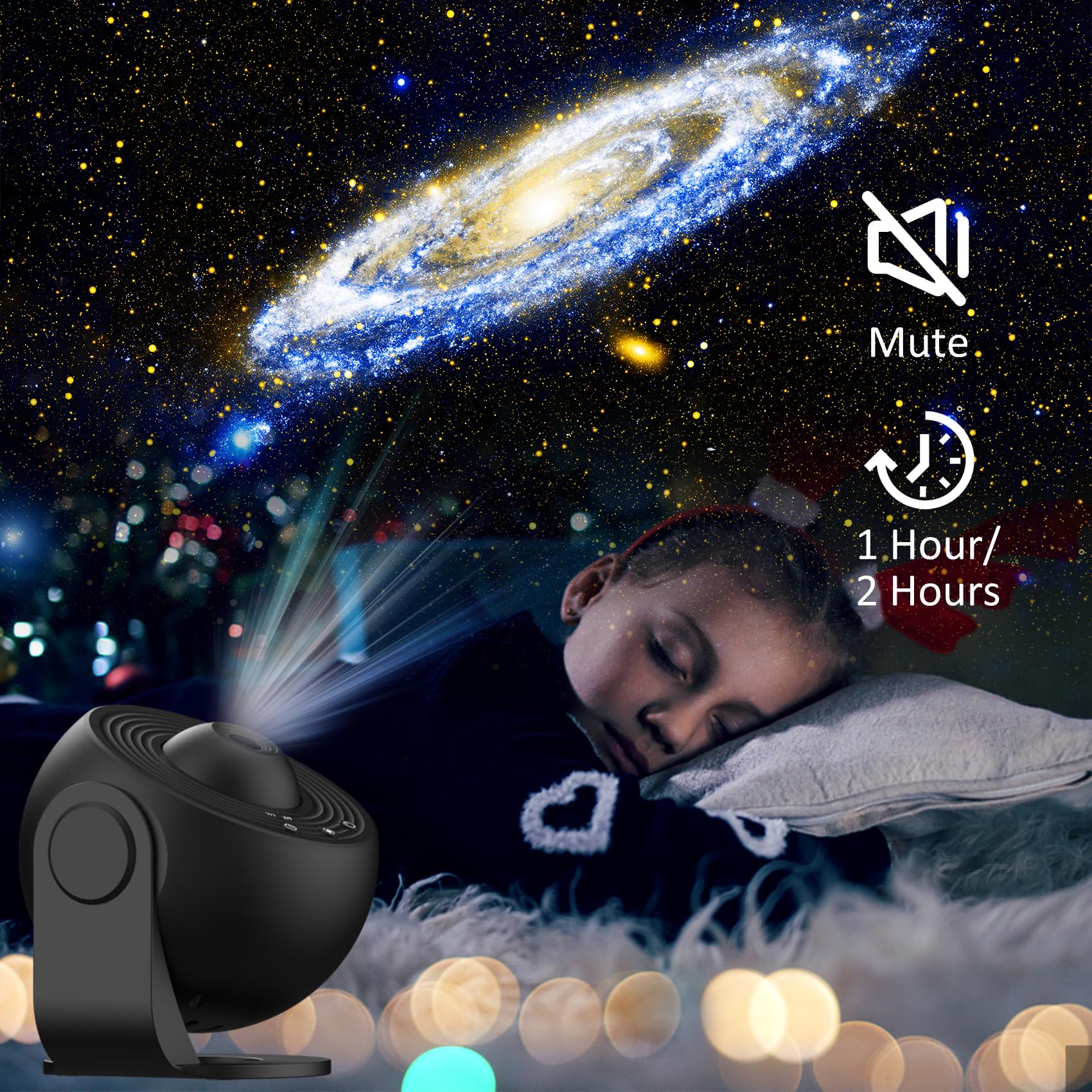 Galaxy Projector for Bedroom,13 in 1 Planetarium Star Projector