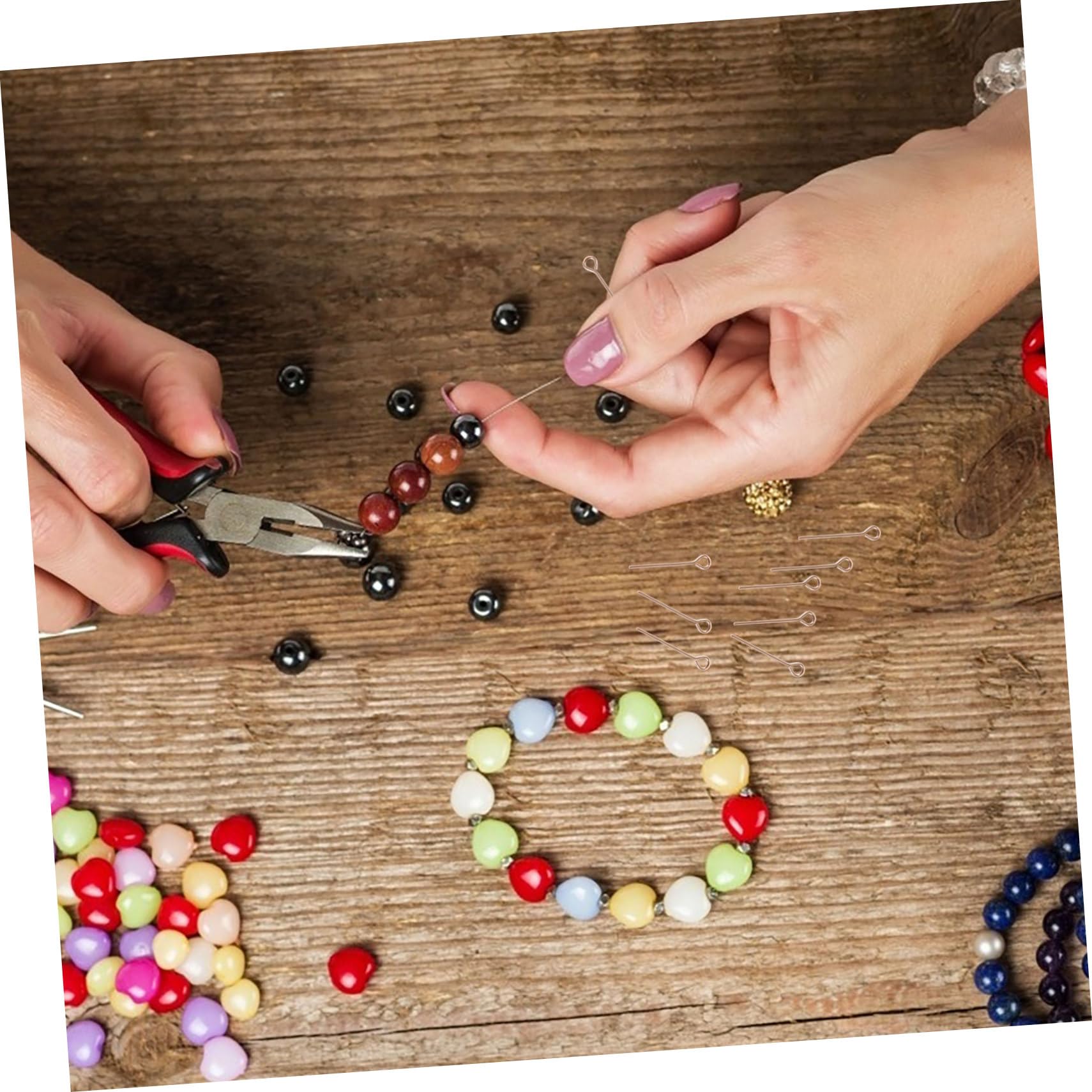 HAPINARY 10pcs Jewelry Making Eye Pins for DIY Earring Necklaces Bracelets Comfortable Material