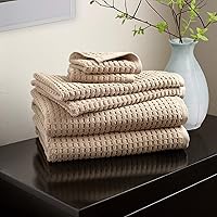 Vista 17 de DKNY Toallas 100% algodón de secado rápido, paquete de 6 paños de 12 x 12, musgo