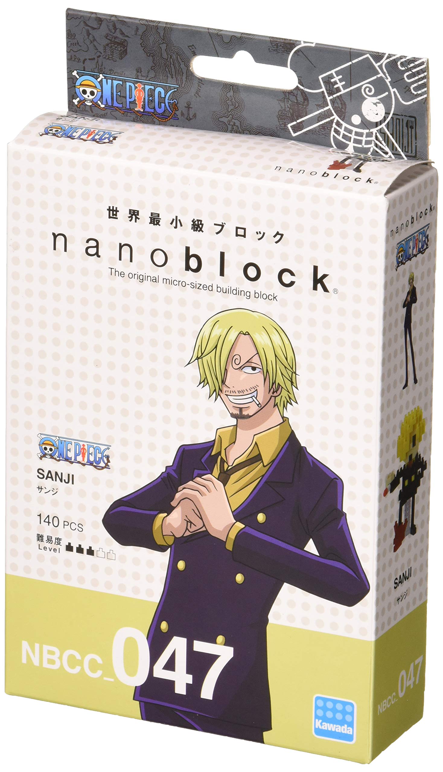 nanoblock NBCC047 Sanji 10Cm Figure, Multicolor