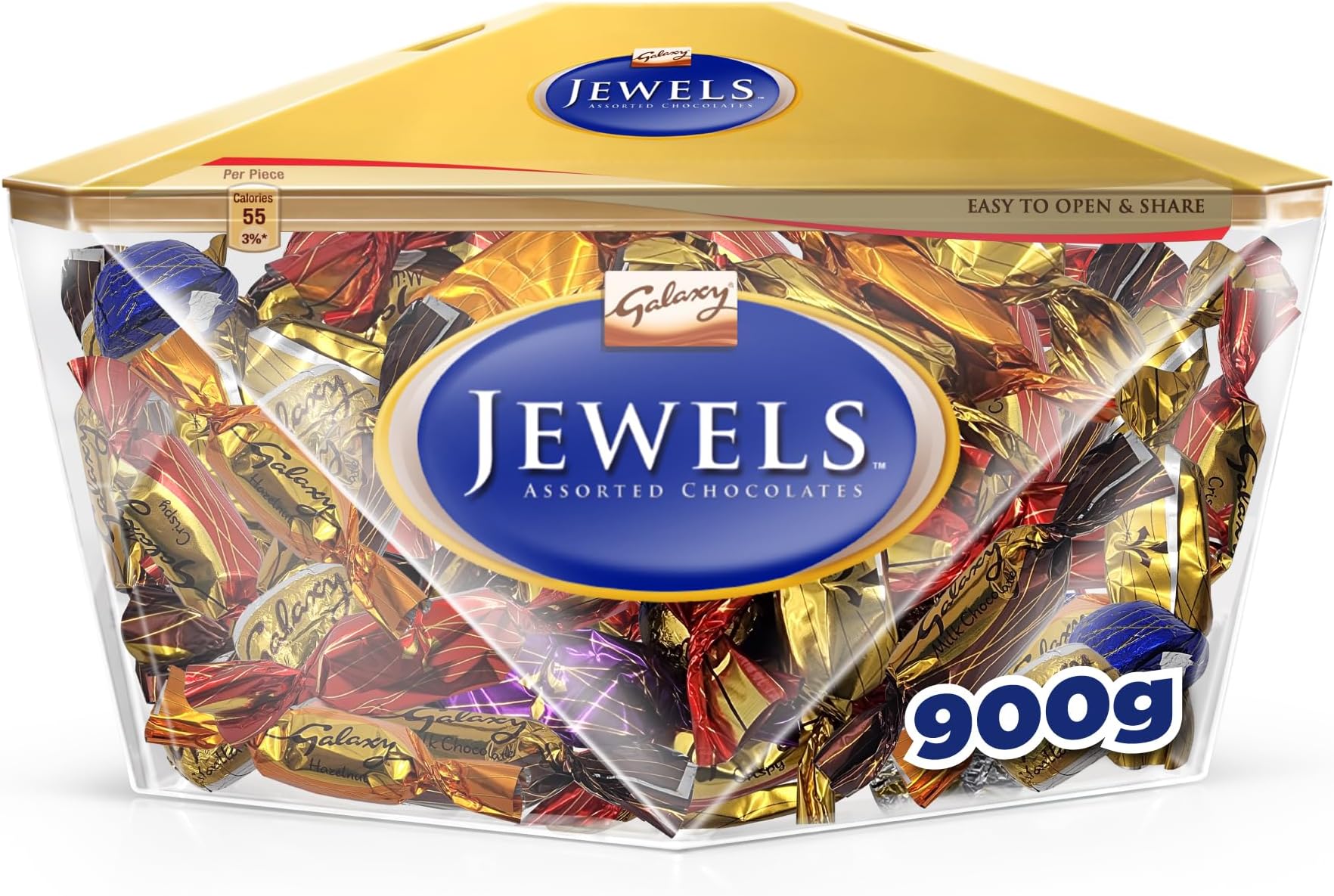 Galaxy Jewels, Assortment Gift Box of 900g, Miniature Pralines, Galaxy Flavor Combination