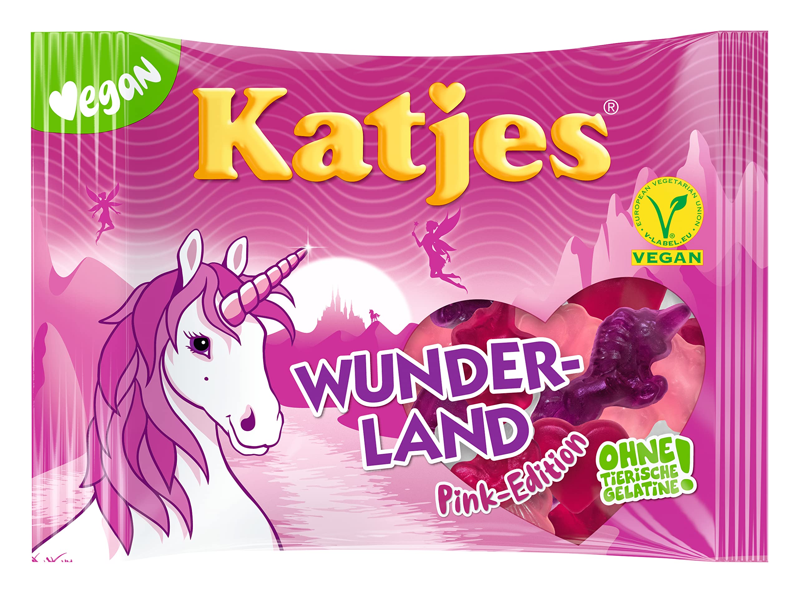 Wonderland Pink Edition Fruit Gums 200g | Premium German Vegetarian Sweets