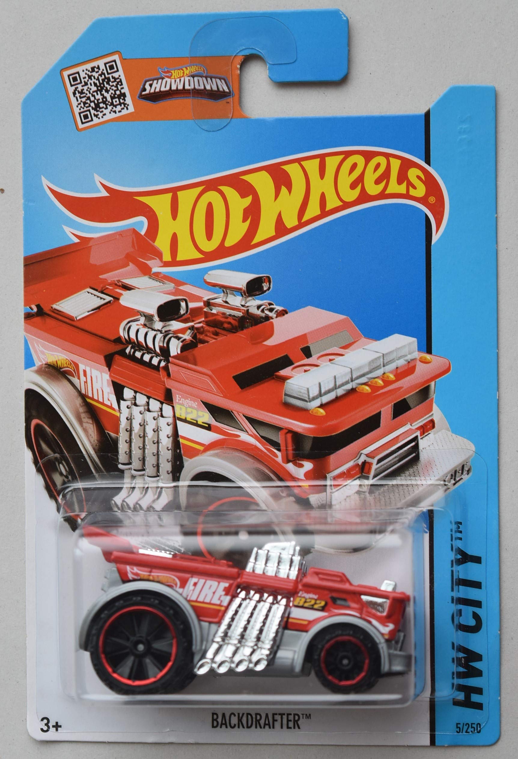 Hot Wheels City Series, RED BACKDRAFTER Showdown Card