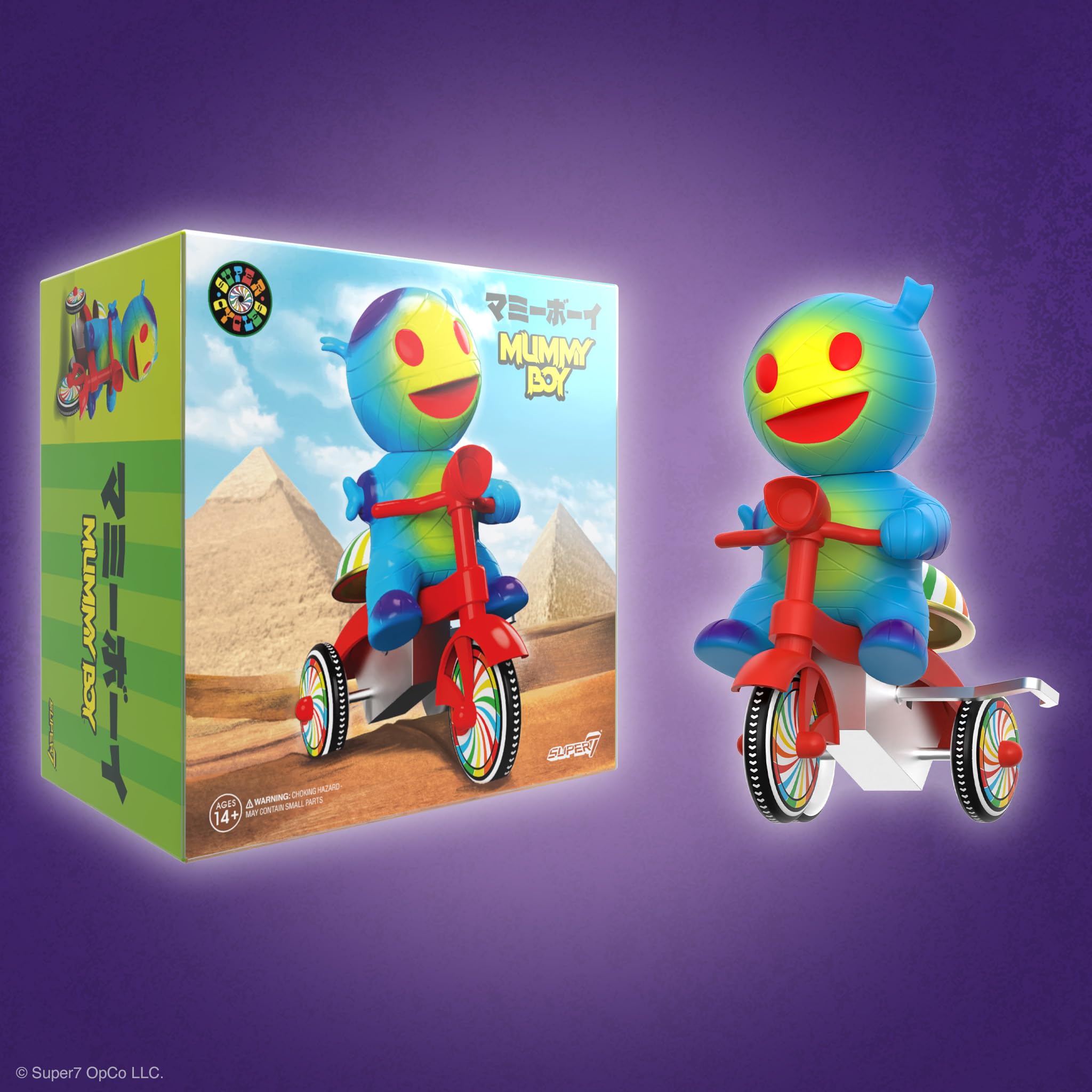 Amazon.com: Super7 Super Cycles Mummy Boy with Wind-Up Red Trike