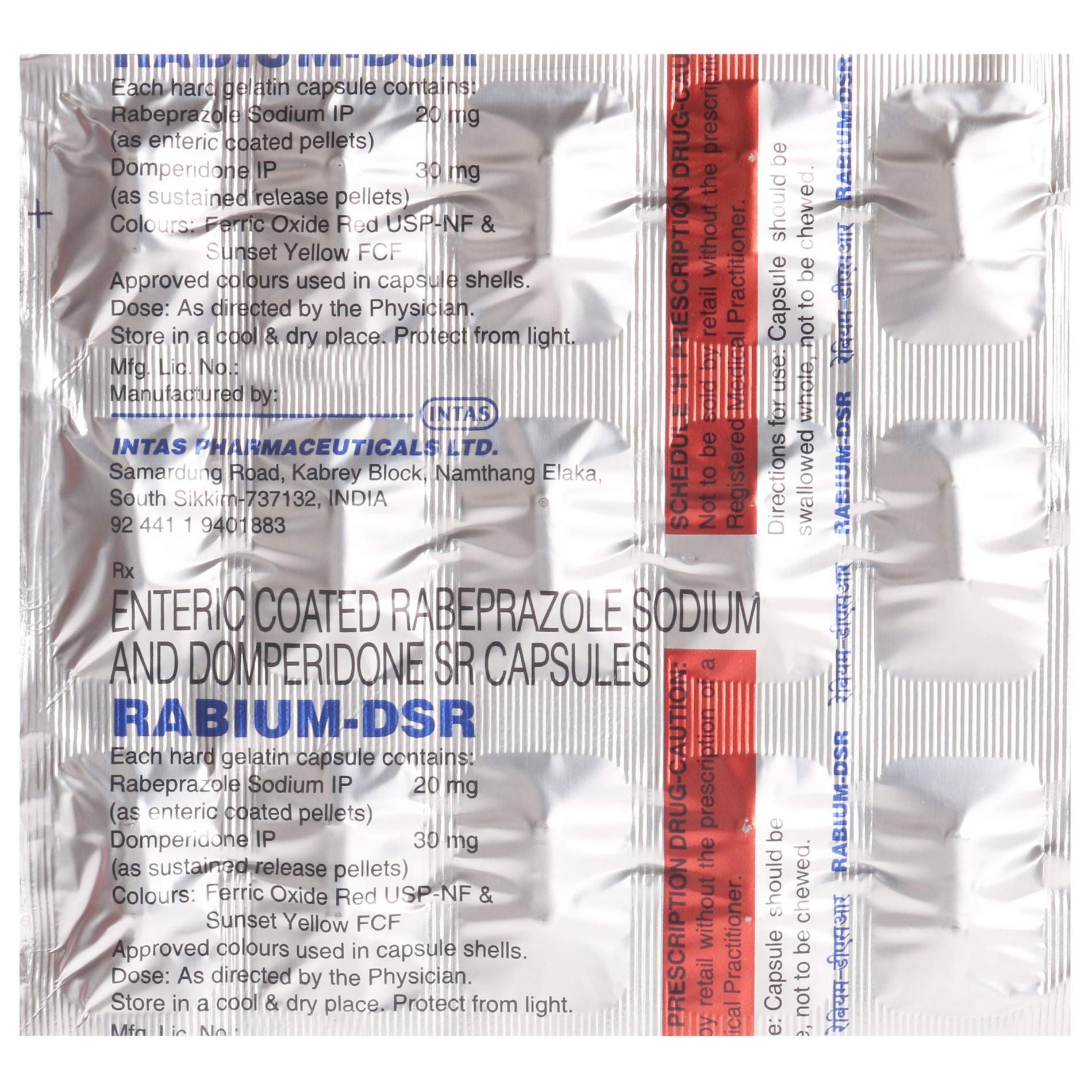 Rabium -DSR - Strip of 15 Capsules