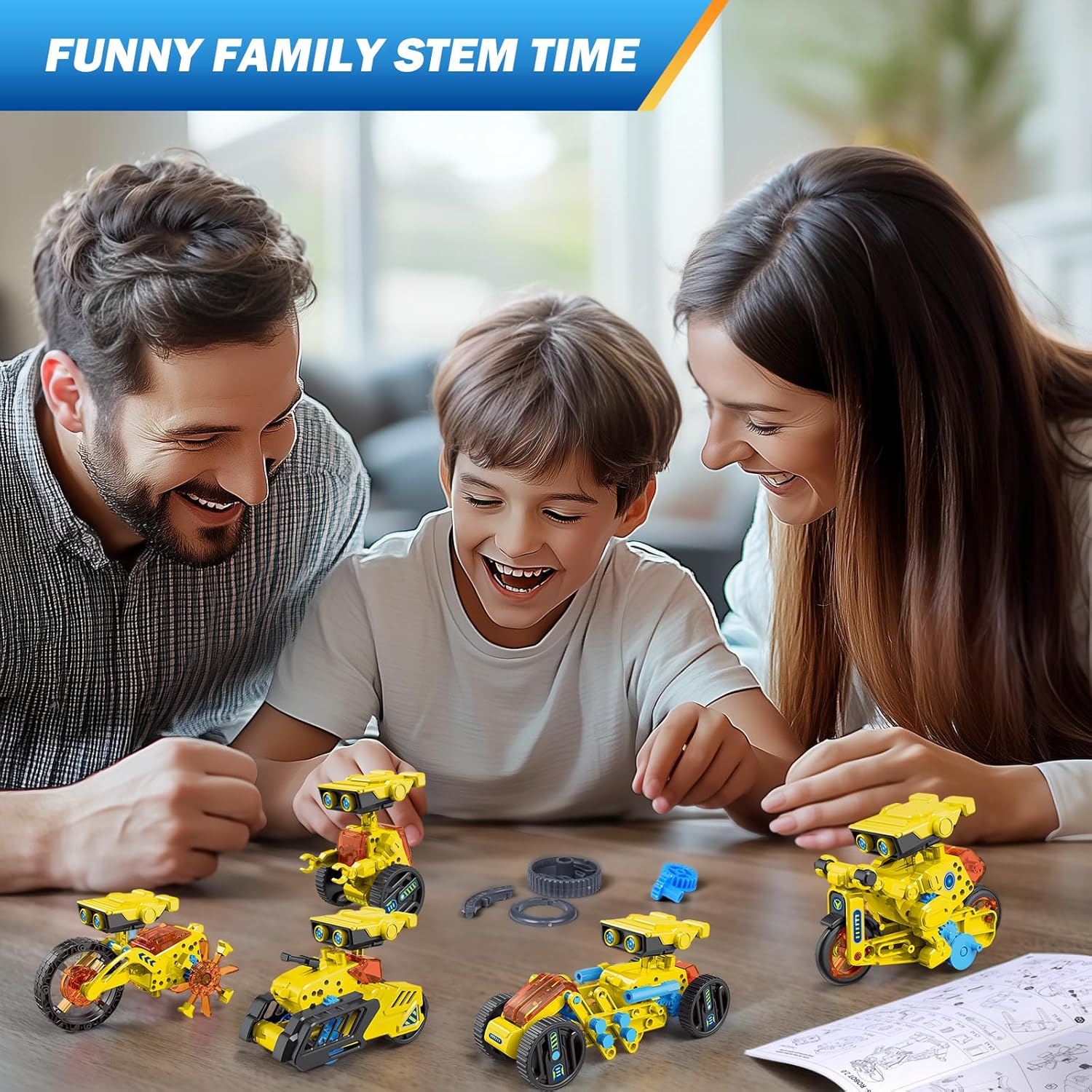 RAESOOT STEM Toys for Kids Age 8-13, 12-in-1 Robot Building Toys Science Kits with Rechargeable Battery, Christmas Birthday Gifts for 8 9 10 11 12 14 Year Old Boys Girls
