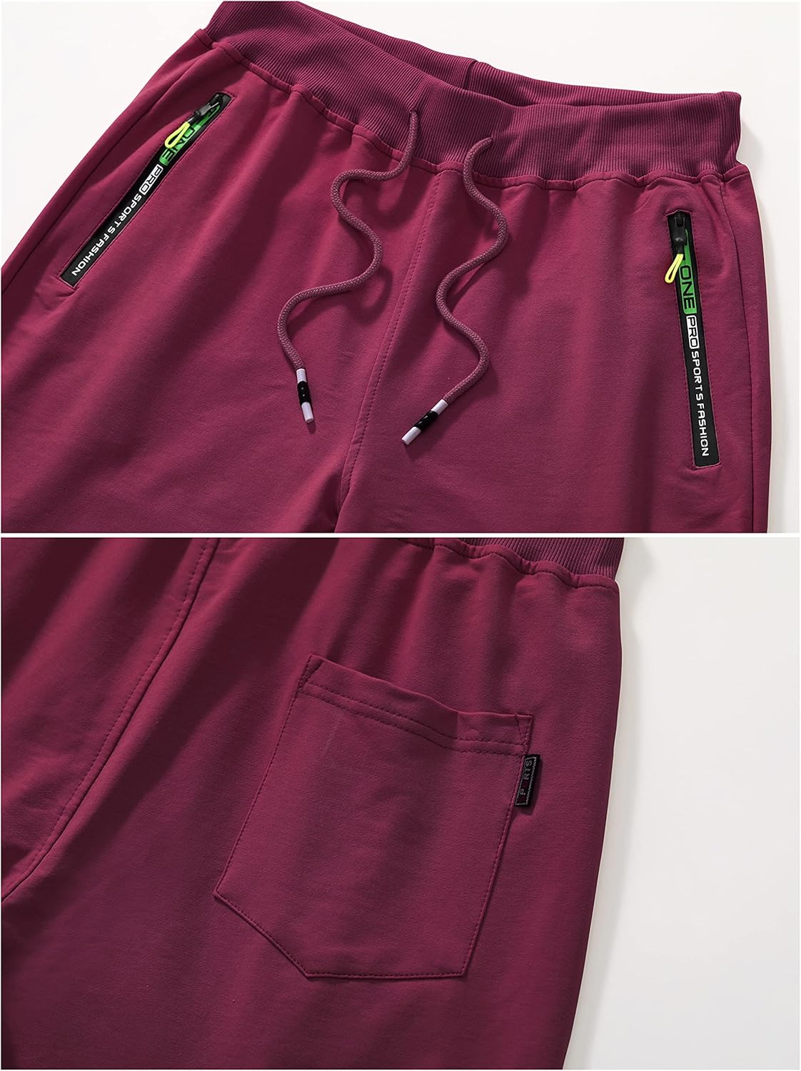 CREATMO US Men's Shorts Zipper Pocket Elastic Waist Stretch Summer Casual Beach - Image 4