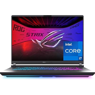 ASUS ROG Strix G16 (2025) Gaming Laptop, 16” FHD+ 16:10 165Hz/3ms, NVIDIA® GeForce RTX™ 5060, Intel® Core™ i7 Processor 14650HX, 16GB DDR5, 1TB Gen 4 SSD, Wi-Fi 7, Windows 11 Home, G615JMR-AS74