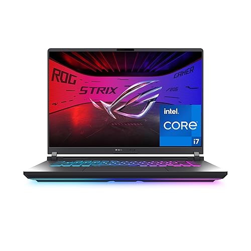 ASUS ROG Strix G16 (2025) Gaming Laptop, 16” FHD+ 16:10 165Hz/3ms Display, NVIDIA® GeForce RTX™ 5060 Laptop GPU, Intel® Core™ i7 Processor 14650HX, 16GB DDR5, 1TB Gen 4 SSD, Wi-Fi 7, Windows 11 Home - RTX 5060 | 1TB