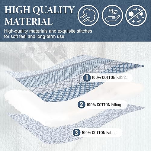 Miniatura 4 de SahSahCasa Juego de edredón tamaño Queen, 100% algodón bohemio, juego de ropa de cama Queen, edredón bohemio, reversible, ligero, a rayas, para