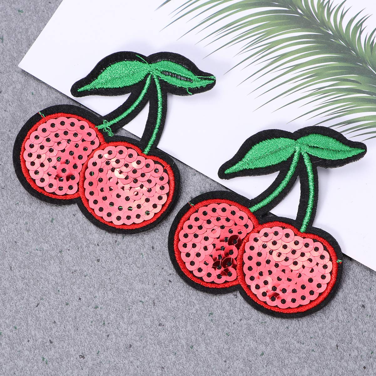Abaodam 10 Stück Erdbeer Applikationen - Aufbügelbare Flicken Für Kleidung & DIY