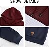 YuKaiChen Men's Pullover Men's Patchwork Hoodie Long Sleeve Jacquard Hooded Pullover Color Block Sweatshirt with Pockets