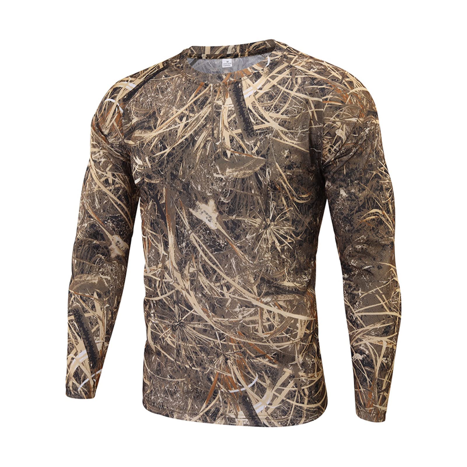 MakingDa Men's Military Tactical Long Sleeve Shirt Breathable Hunting Combat T Shirts Quick Dry Outdoor Tops 1/4 Front Zip Camouflage Airsoft Shirts Black XS - View #4