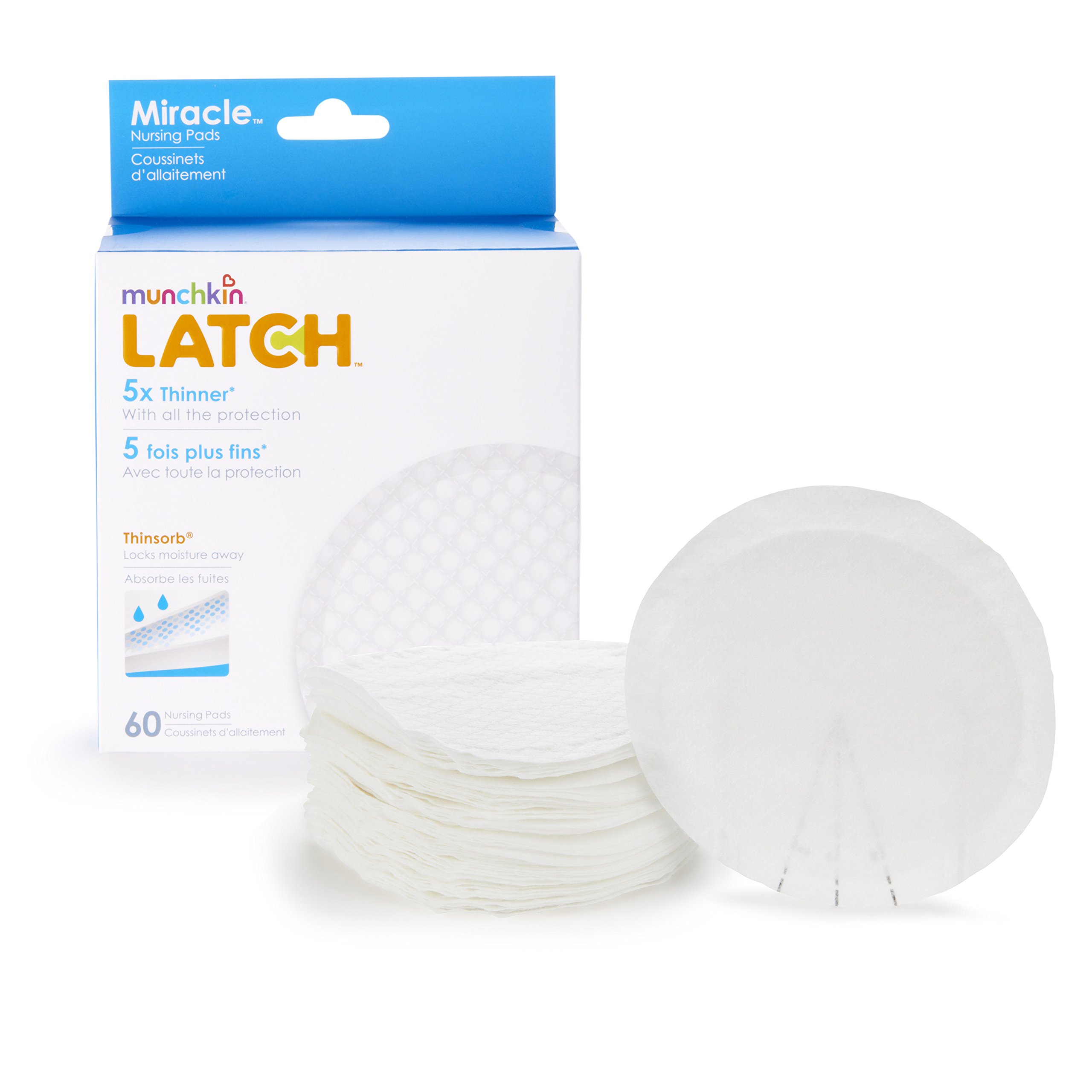 MunchkinLatch Miracle Nursing Pads, Pack Of 60