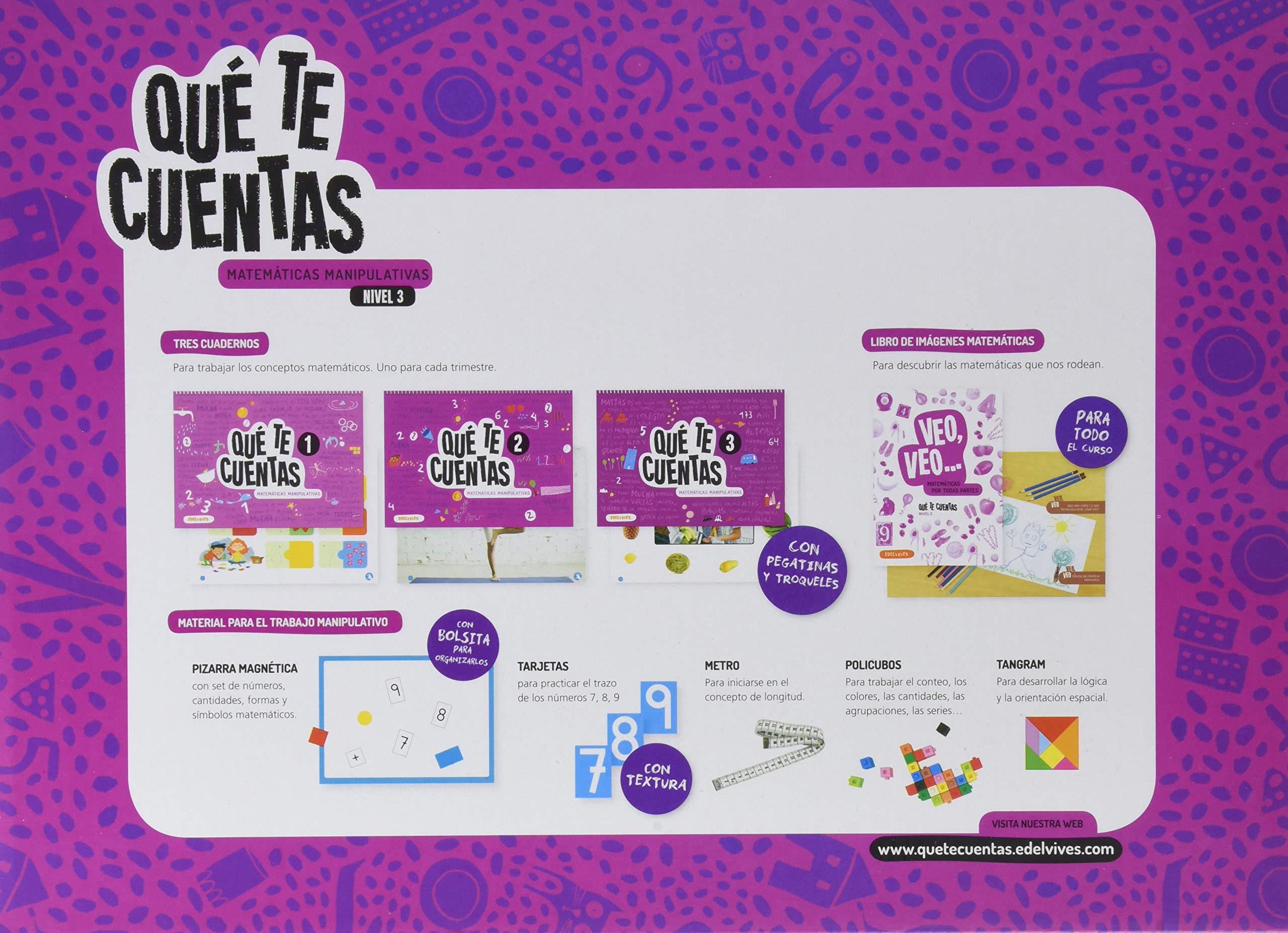 Qué te cuentas - Matemáticas manipulativas. Nivel 3