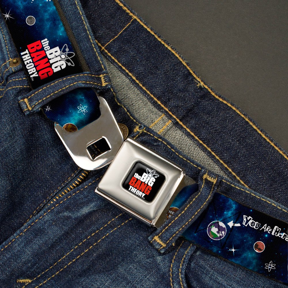 Buckle-Down Sicherheitsgurt The Big Bang Theory Planeten/Weltraum, 2,5 cm breit, 50,8-91,4 cm lang