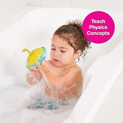 Vista 17 de Edushape Juguete giratorio de agua – Juguetes de baño para niños pequeños – Desarrollo infantil temprano Aprendizaje Juguete de baño de agua