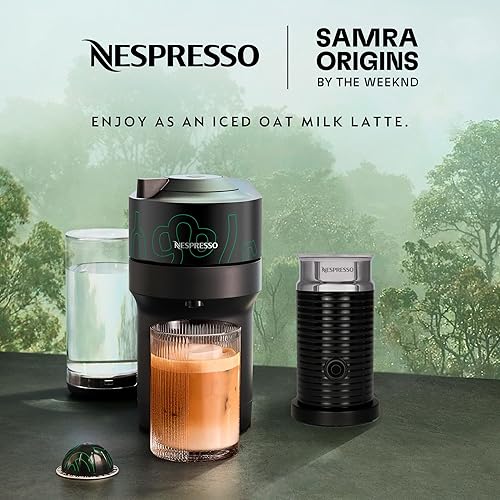 Miniatura 2 de Nespresso Vertuo Pop+ - Cafetera y espresso de Breville, Samra Origins by The Weeknd Vertuo Metad Green Machine y espumador de leche Nespresso