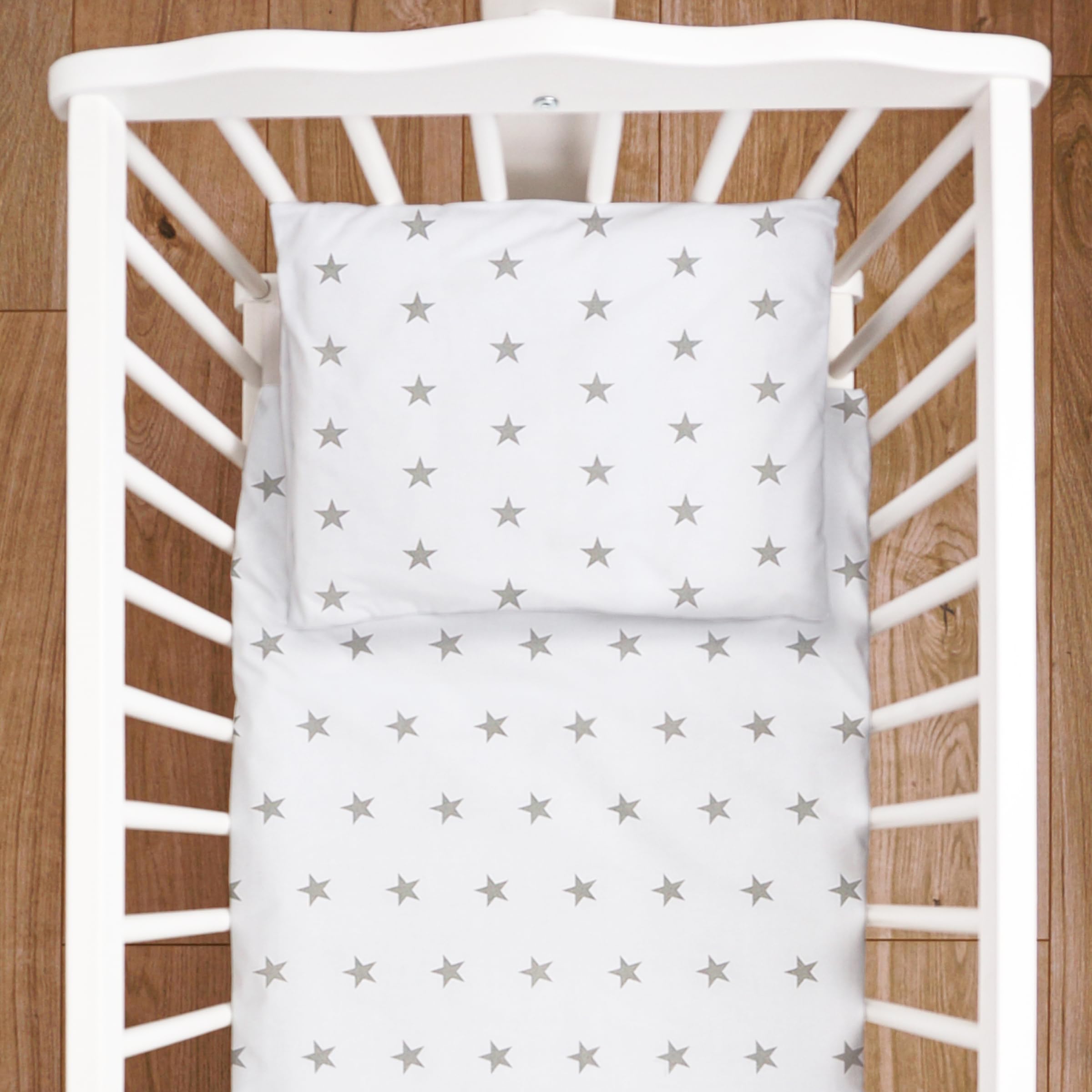 Baby Comfort 4 Piece Toddler Kids Cot Bed Set 120x90 cm Duvet Pillow Duvet Cover Pillowcase 12M+ (Foxes and rabbits) — view 43