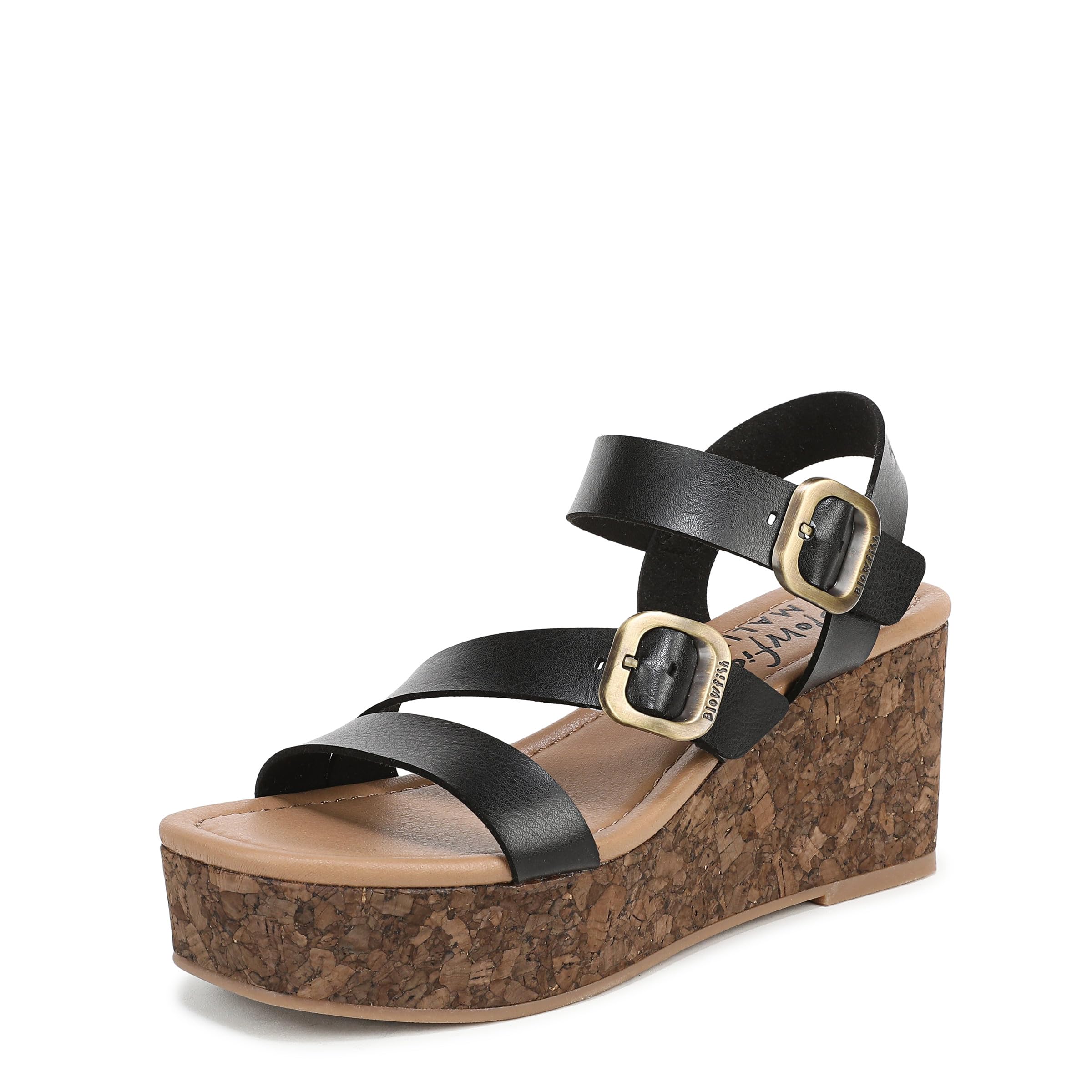 Blowfish Malibu Women's Platform Wedge Sandal - Black - Size 5
