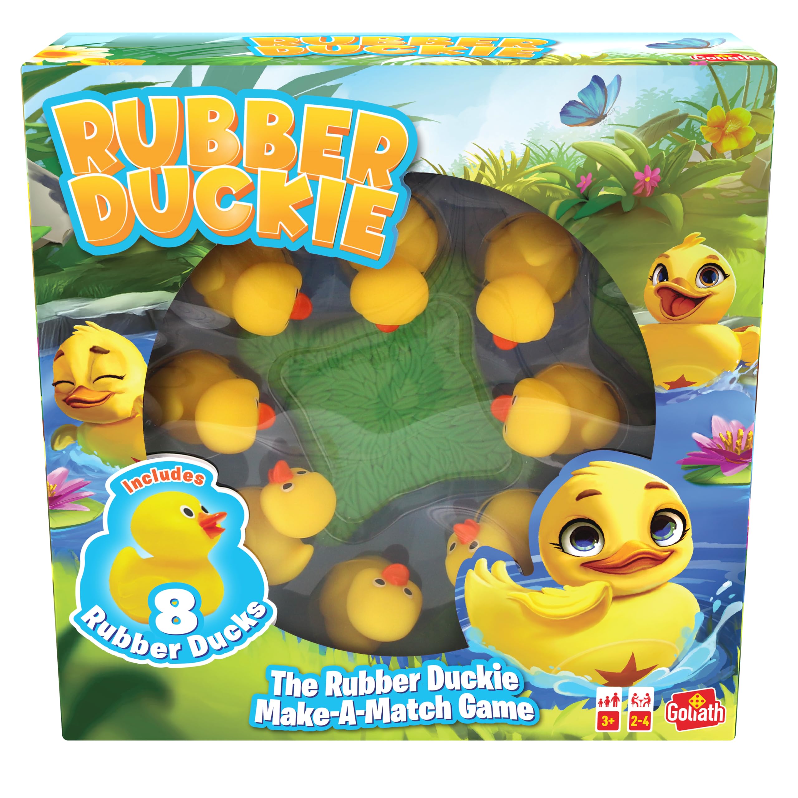 Goliath – RUBBER DUCKIE, Children's Game from 3 Years, Party Game for 2 to 4 Children, Game with 8 Ducklings, Suitable as Gift for Boys and Girls
