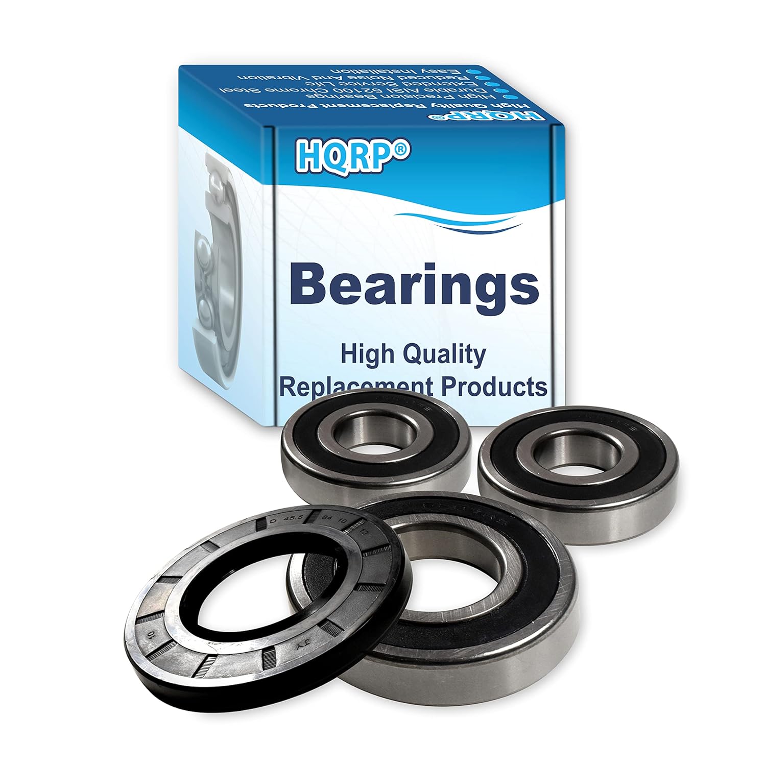 HQRP Bearing and Seal Kit Compatible with Samsung WF306 WF316 WF317 WF328 WF337 WF338 WF339 WF428 WF431 WF438 WF448 WF461 WF501 WF511 WF520 DC62-00156A DC97-14604A DC97-16151A Washer Tub