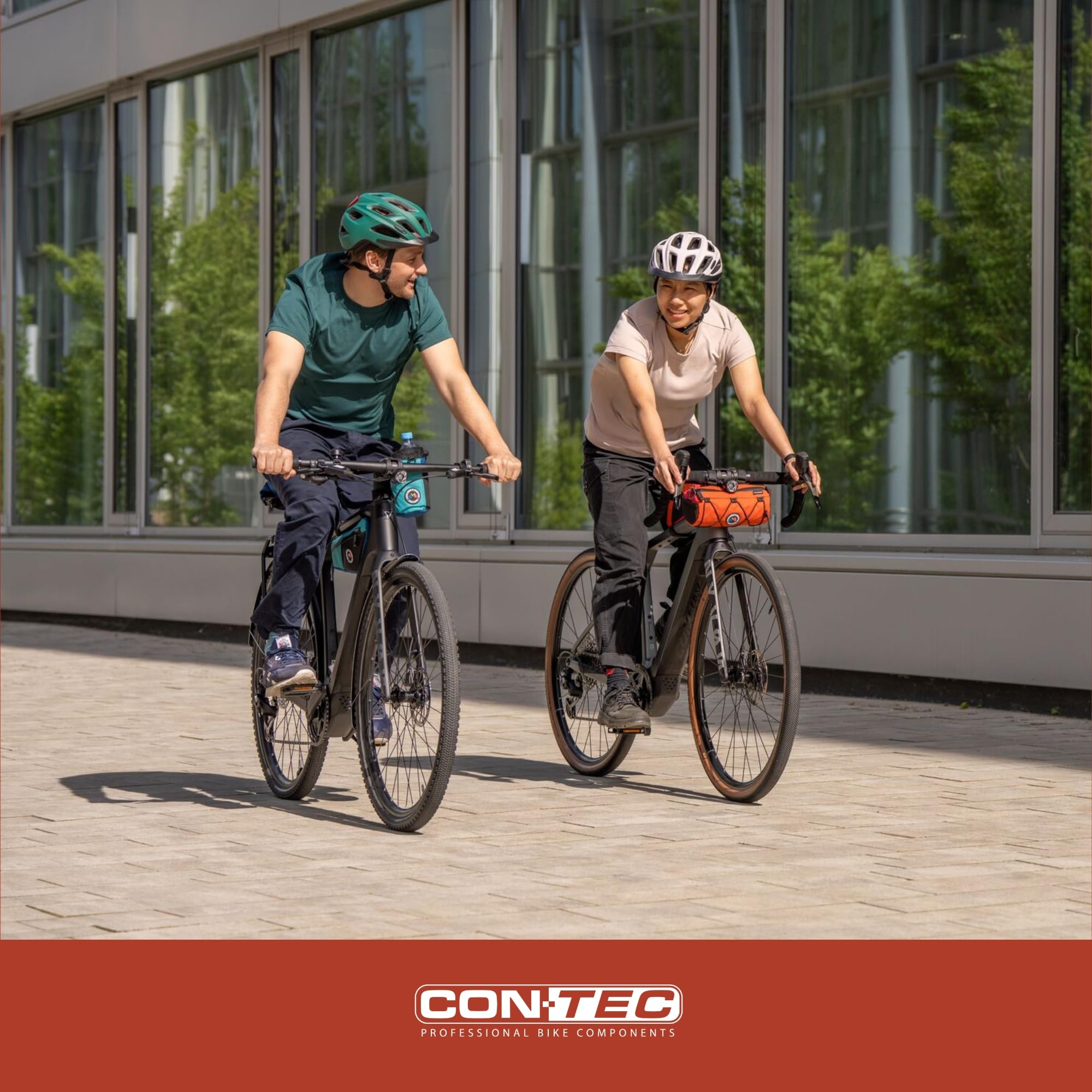 CONTEC Fahrrad-Gabelschaftverlängerung Heads-Up DLX, Lenkererhöhung für 1 1/8" Ahead-Gabel, 5 Spacer, Aluminium, 67 mm höhenverstellbar, robust