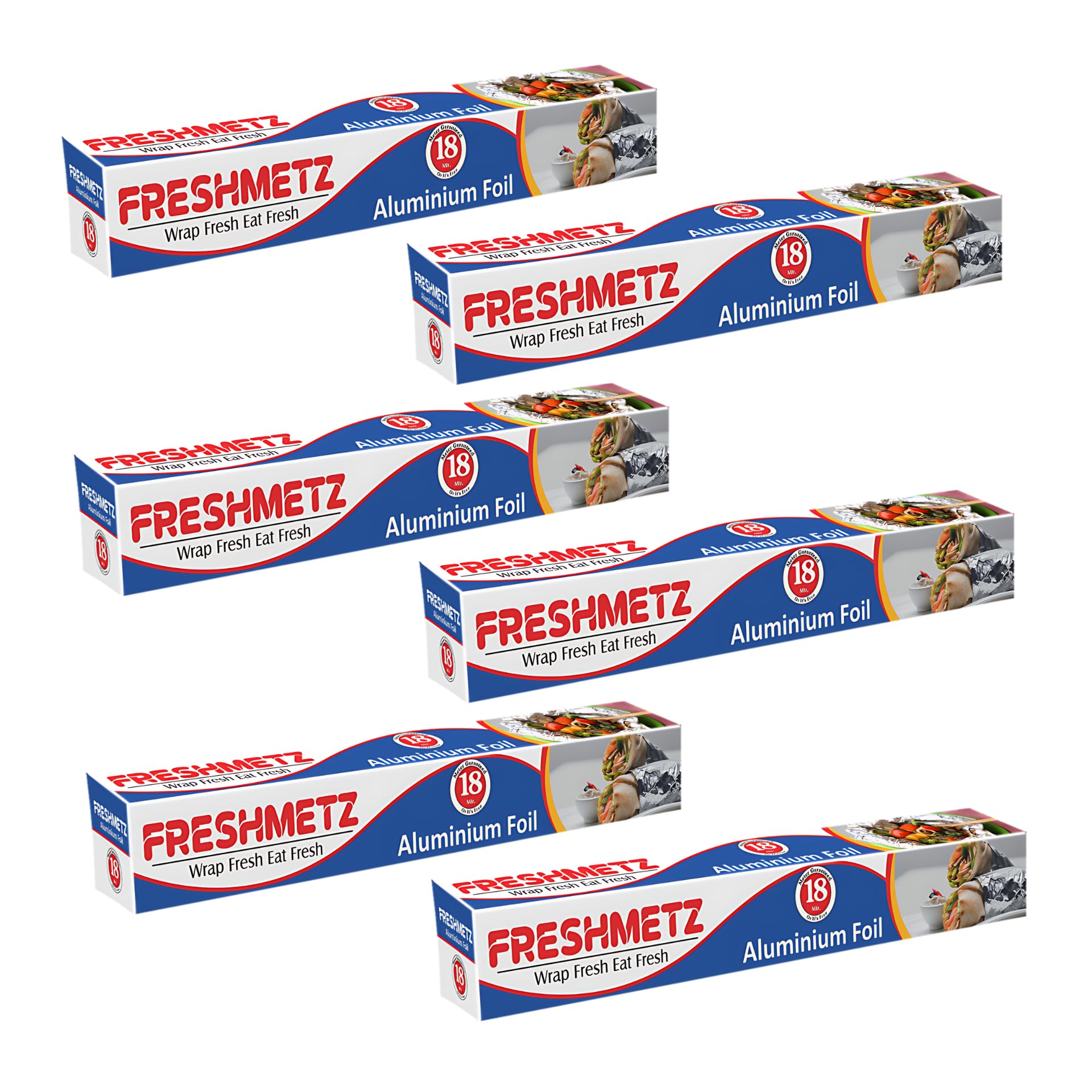 Freshmetz Aluminium Foil - 18 Meter (11 Microns, Pack of 6) (B09RPSYT8S) Amazon Price History, Amazon Price Tracker