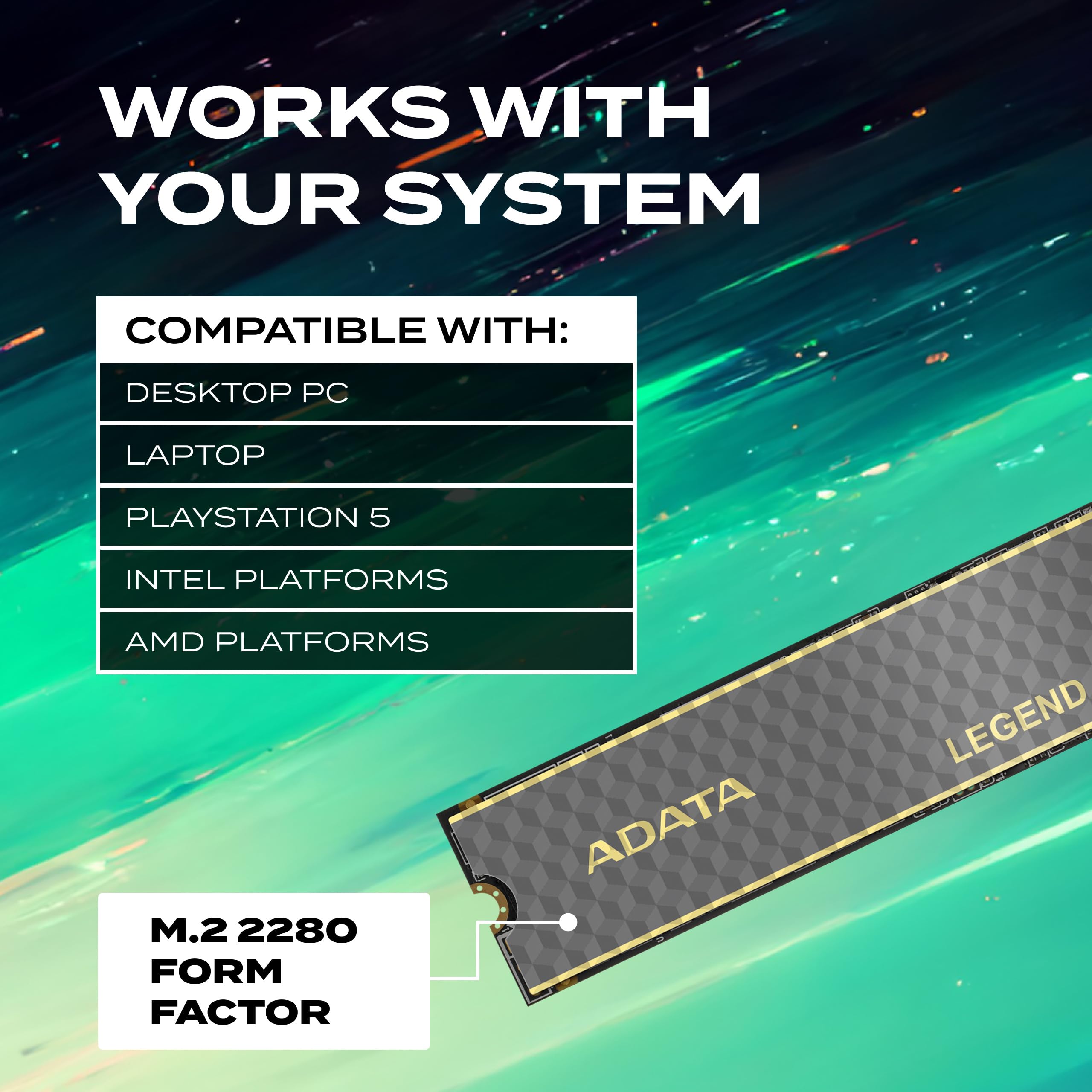 Amazon.com: ADATA Legend 860 PCIe Gen4 x4 M.2 2280-500GB, Powerful