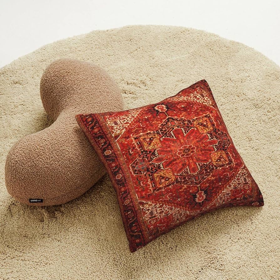 Amazon.com: ZEWASIIL Antique Persian Rug Red Black Carpet Pattern