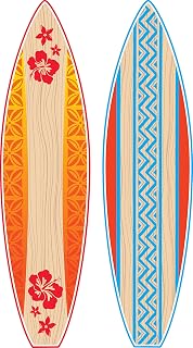 Teacher Created Resources Giant Surfboards Bulletin Board Set TCR5090 - Beach Theme Classroom Decor, 2 Large 13x49" Boards