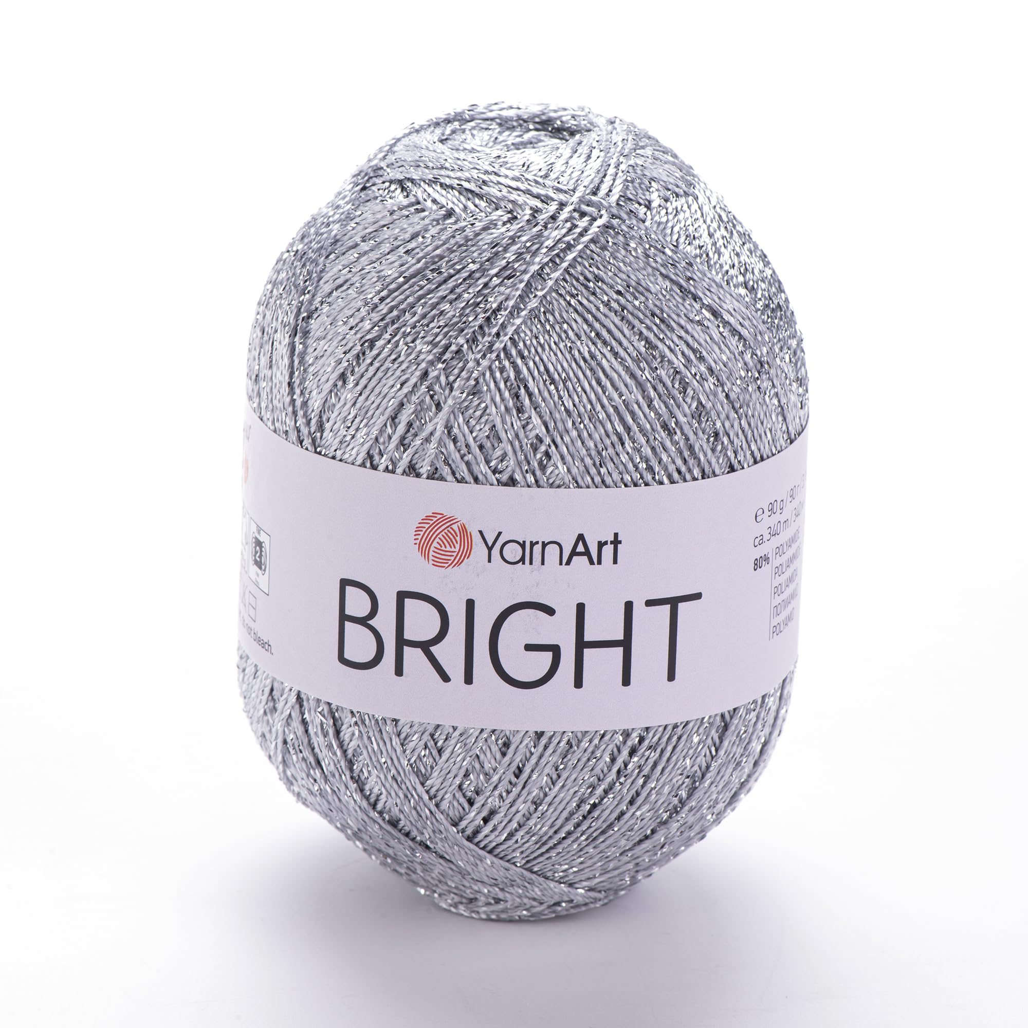 Amazon.com: YarnArt Bright Metallic Shiny Yarn - 80% Polyamide 20