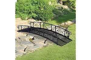 kinbor 10 ft Garden Bridge - A Graceful Archway to Tranquility