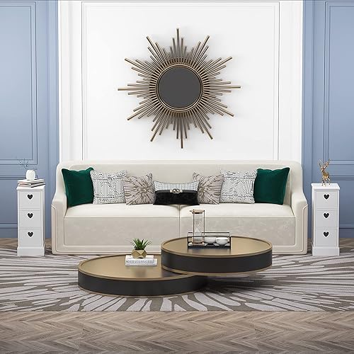 Miniatura 4 de Estantería de almacenamiento totalmente montada con 3 cajones de madera maciza color blanco