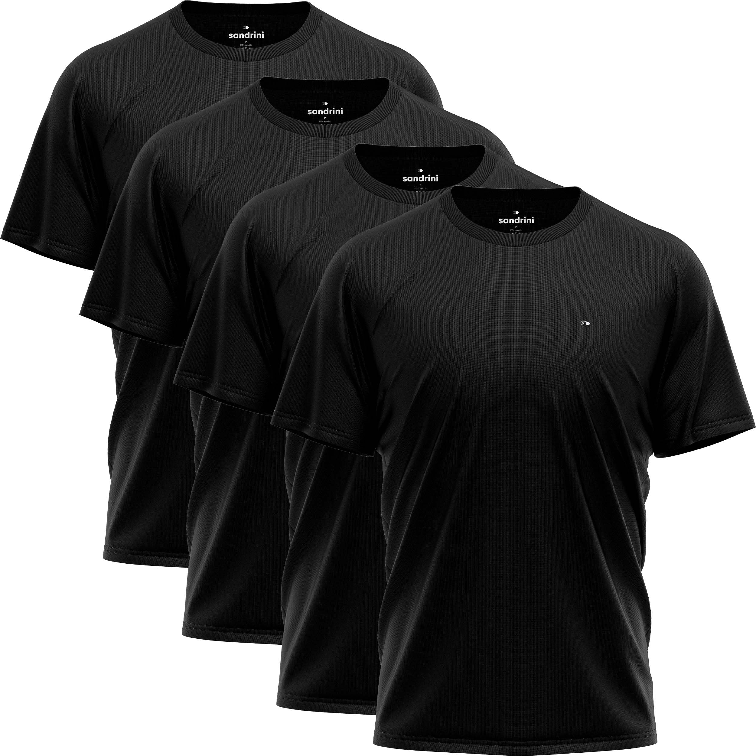 Kit 4 Camisas Dry-fit Sandrini Masculina Academia Treino Uv