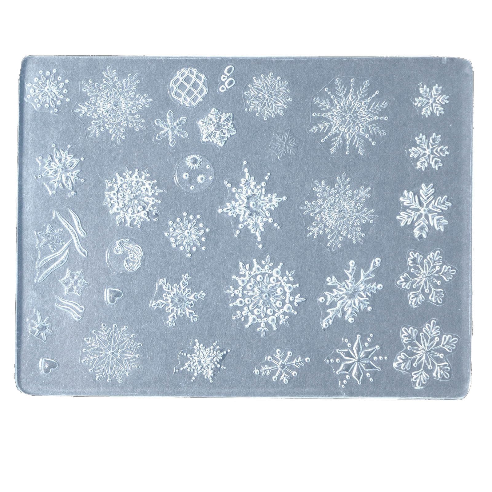 Ankexin Epoxy Silicone Mold,Nail Art Silicone Mold Beautiful 3D Nail Casting Molds Embossed Nail Stencils Sculpture Mould Decorations for Manicurist(Style C79)