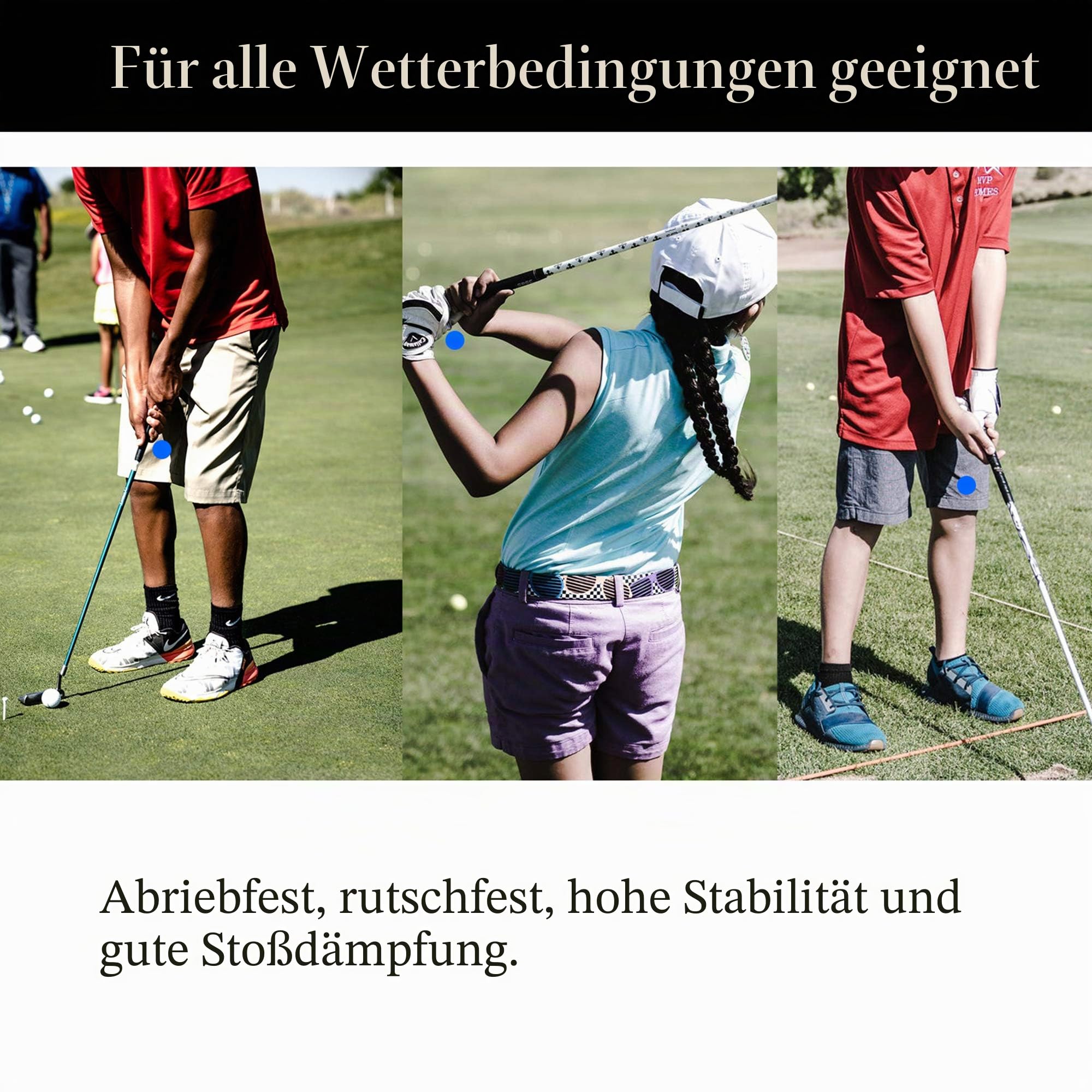 Mile High Life Golfgriffe, 13 Stück/3 Stück, Allwetter-Golfschlägergriffe aus weichem Gummi, hohe Stoßdämpfung, verbesserte Traktion, Standard, mittlere und Jumbo-Größe (Kern 1,5 cm - 1,5 cm)