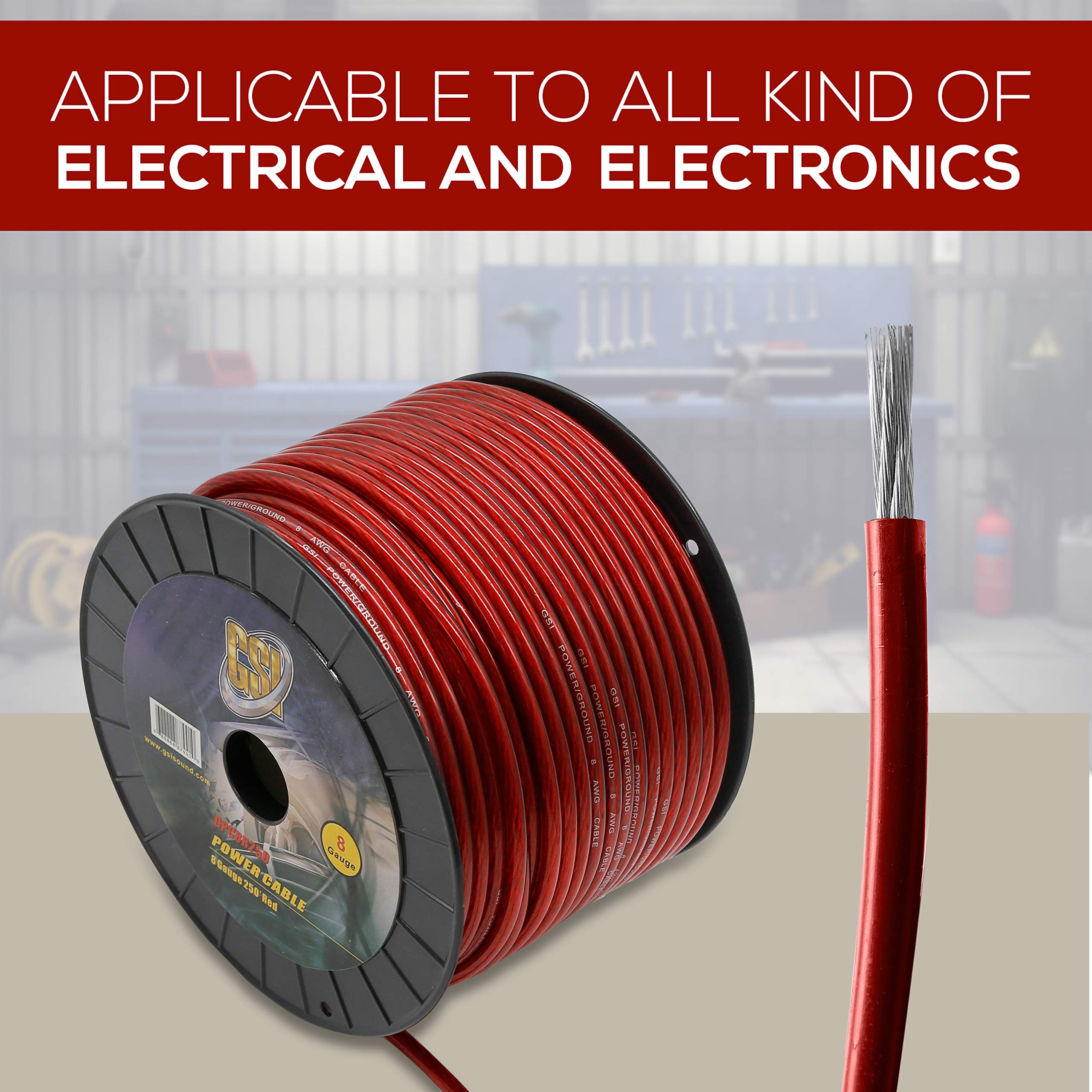 Eagle 250' Ft 18 Awg Ga 8 Conductor Cable Wire Solid Copper Ul Color