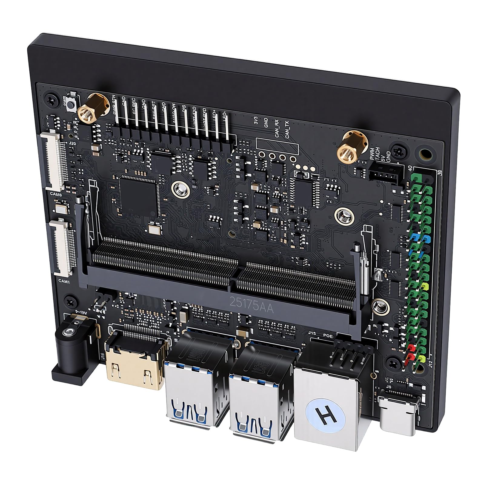 Generic Scheda di Sviluppo AI con connettività Estesa per Scheda PCB Super Carrier Orin NX, Potente Supporto per Applicazioni AI, Adatta a Ingegneri e Sviluppatori