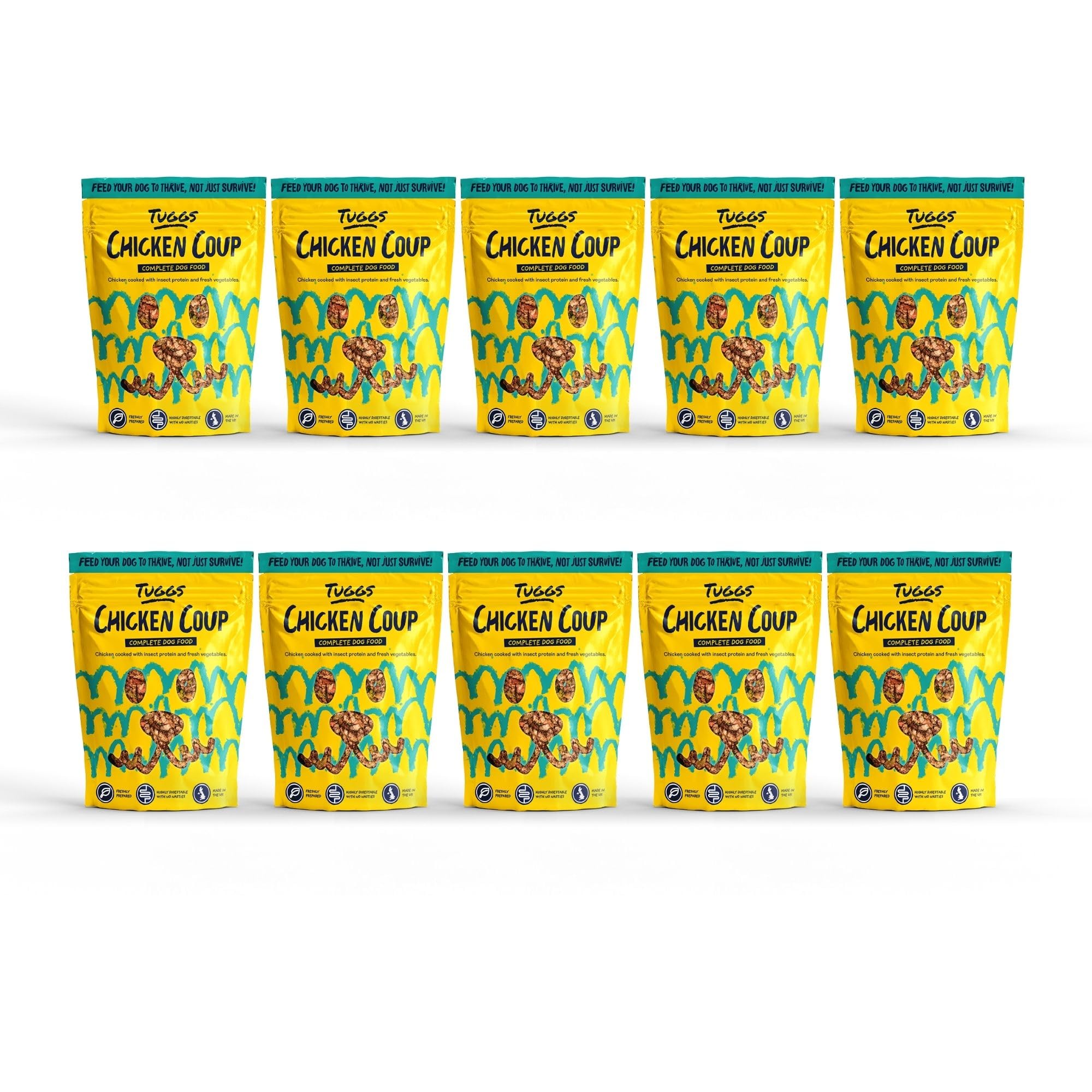 Tuggs Gently Cooked Dog Food – Chicken – Pack of 10 × 700g – Grain-Free, Fresh Natural Ingredients