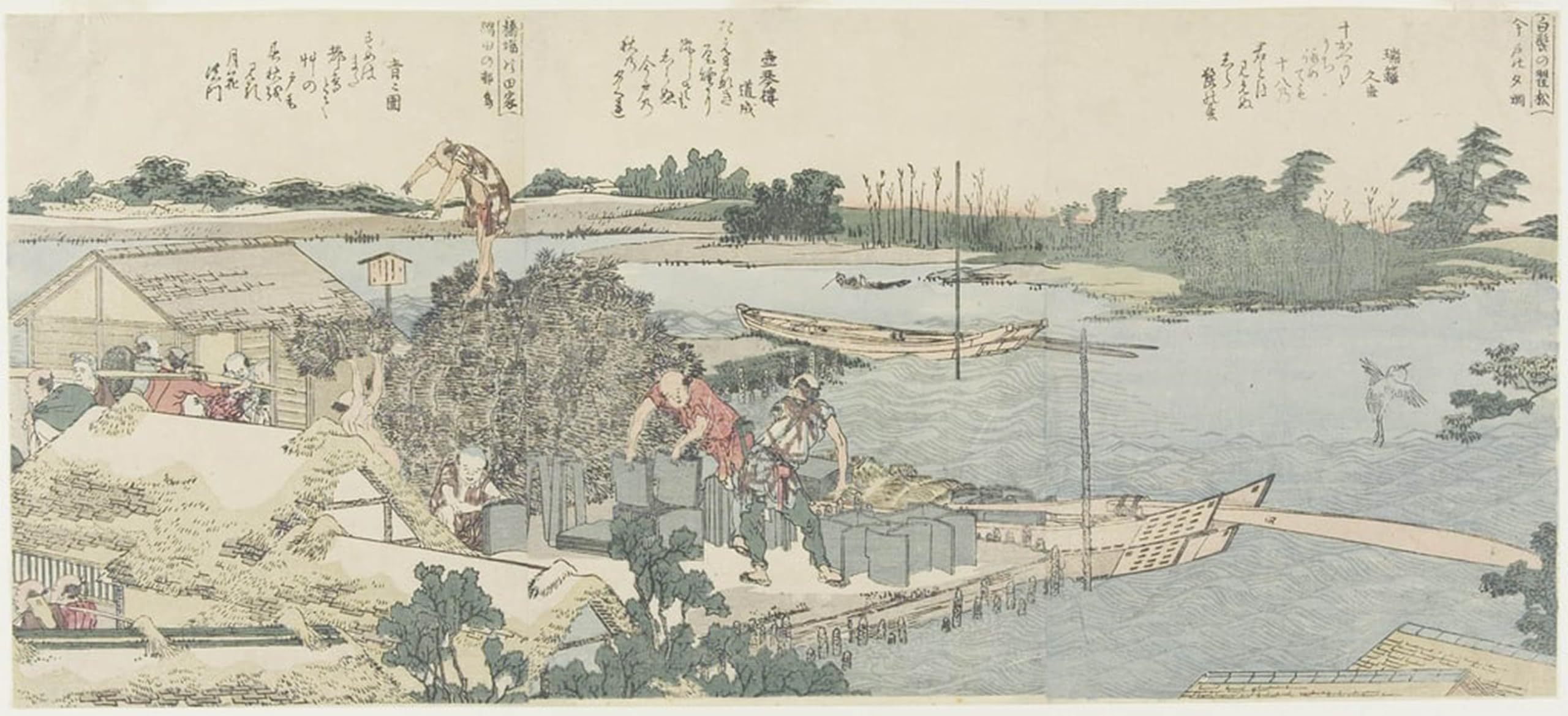 Cuadro pintura al óleo de Hokusai en lienzo de 60x90cm para decoraciones del hogar 5