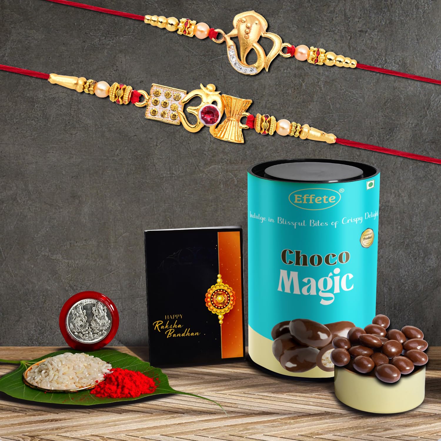 DeoDap Rakhi (K2_412+413_Cm) & Chocolate Magic, Rakhi & Chocolate For Brother, Rakhi With Chocolate, Rakhi With Gift, Rakhi Combo, Set Of 2 Rakhi, Effete Chocolate,200 Grams (B0CC9D14JZ) Amazon Price History, Amazon Price Tracker