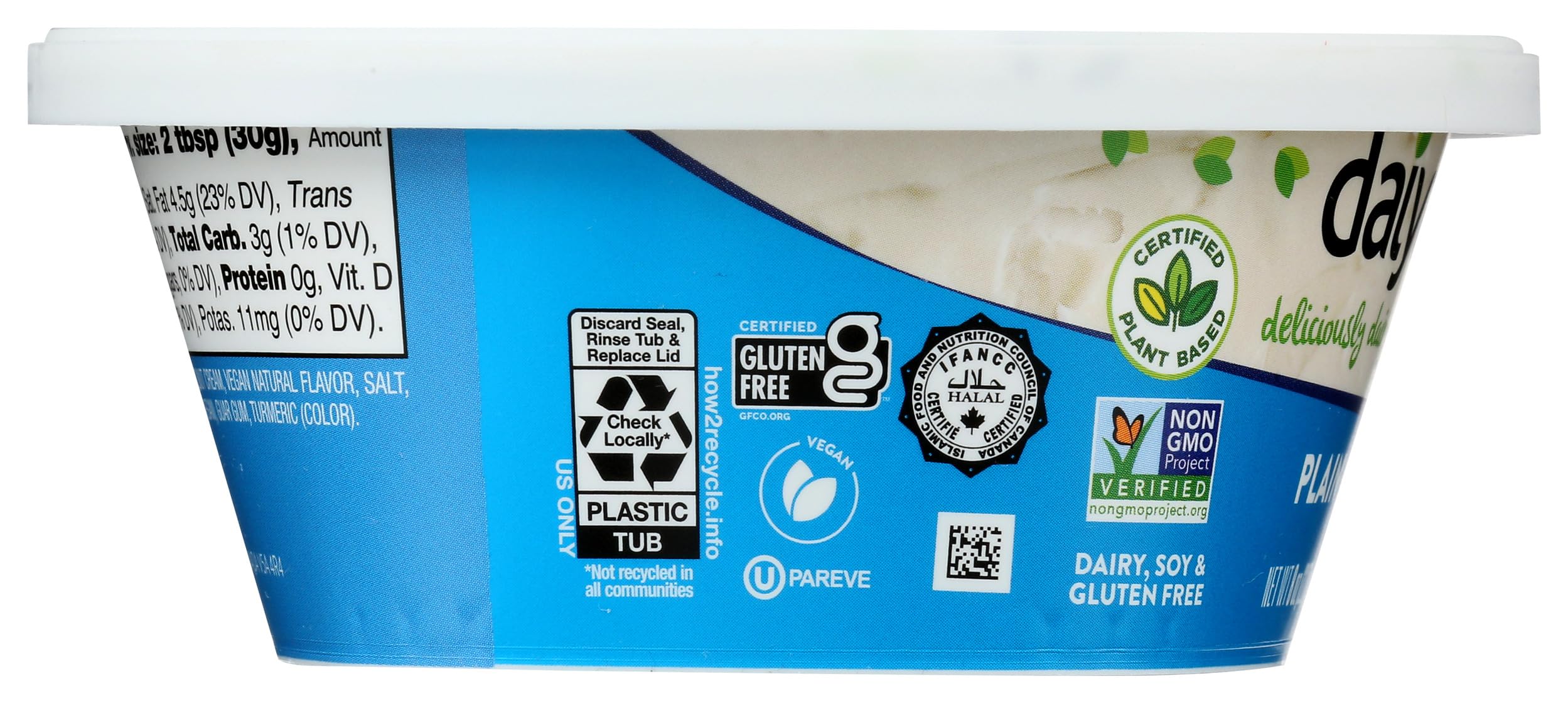 Daiya Plain Cream Cheese Style Spread 8 oz — view 5