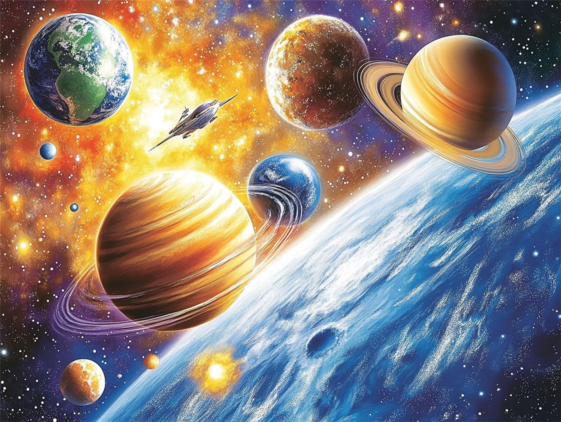 Malowanie numerów dla dorosłych planeta numeryczna kolorowanka dla dorosłych kreatywne hobby dorośli sen malowanie według numerów DIY malowanie według numerów dla dorosłych do dekoracji ścian, bez
