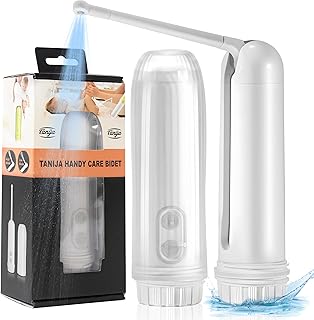 Portable Bidet for Travel, Mini IPX6 Waterproof Handheld Personal Travel Bidet with 2 Pressure Modes, 180° Adjustable Nozzle for Women and Men Personal Hygiene Cleaning/ Postpartum Care