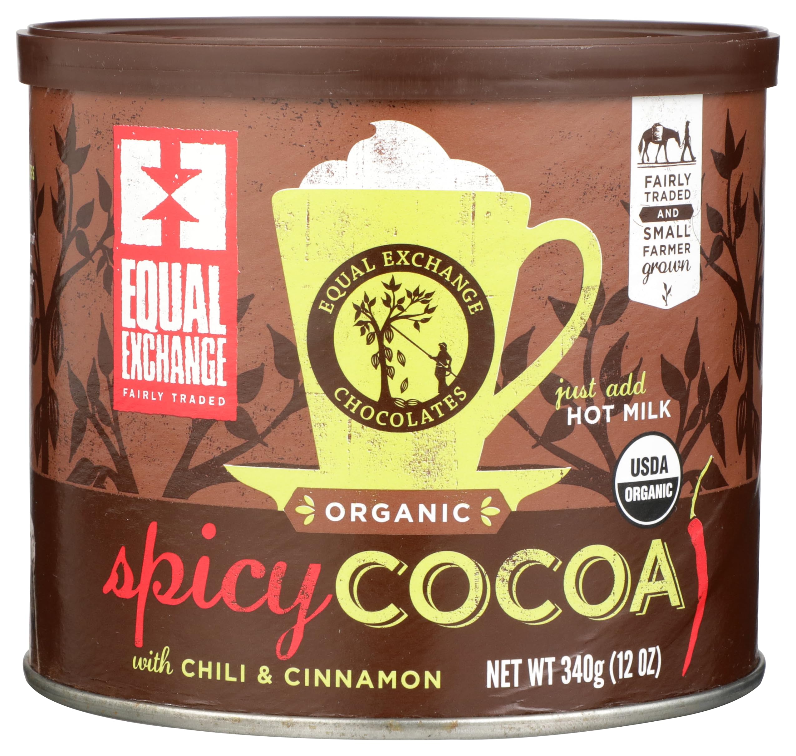 Equal Exchange Organic Spicy Cocoa with Chili Cinnamon 12 oz 340 g