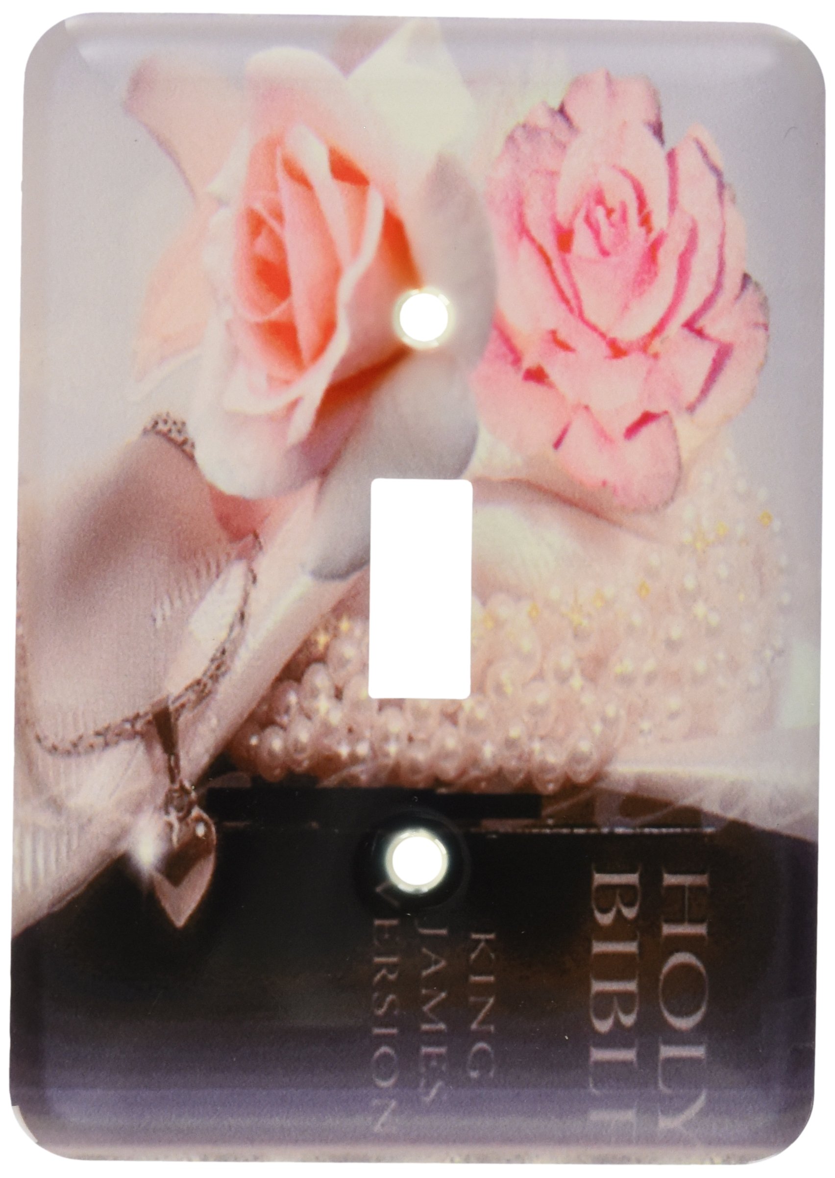Interrupteur de luxe Bible Art superbe saumon roses au graphisme haut de gamme